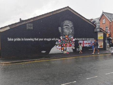 Rashford mural covered with messages of support