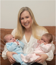 ‘My triplets were born 7 years apart – they look identical and are very close’