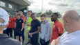 Emotional moment footballer comes out to his teammates