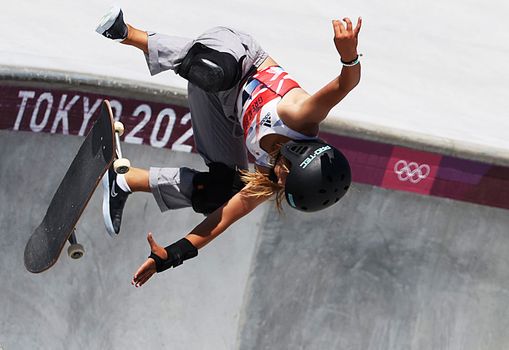 Sky Brown becomes Team GB's youngest ever medalist after winning a bronze in the skateboarding