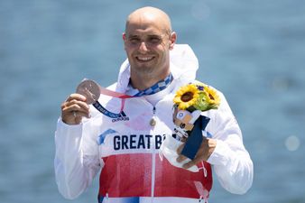 Liam Heath wins bronze in men’s kayak single