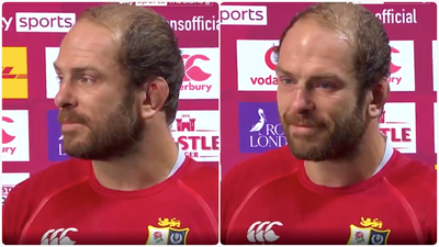 Alun Wyn Jones chokes up in Sky interview after Lions heartache