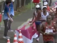 Marathon runner criticised for knocking over water in ‘Olympic sh*thousery’