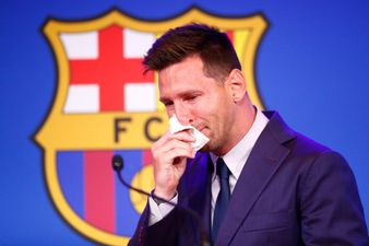 Tearful Messi bids farewell to Barca in emotional press conference