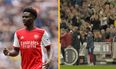 Bukayo Saka given standing ovation by Brentford fans