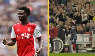 Bukayo Saka given standing ovation by Brentford fans