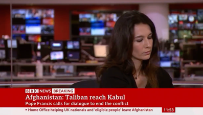 BBC journalist receives call from Taliban live on air