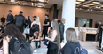 The moment anti-vaxx protesters storm ITN’s London office