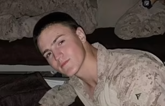 US marine was due to be dad in three weeks