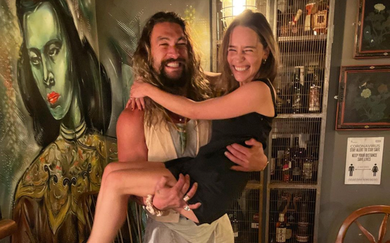 Emilia Clarke and Jason Momoa's drunken reunion