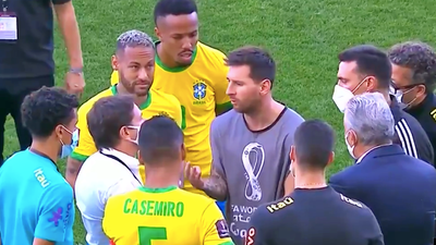 Wild scenes in Brazil as health authorities stop game and try to deport Argentina stars