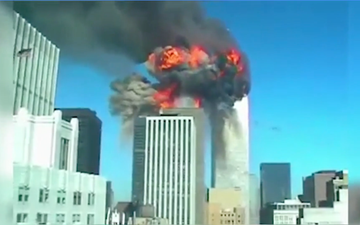 Video shows moment US students caught 9/11 attack on film