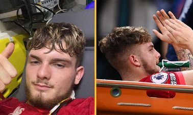 Harvey Elliott posts Instagram update after being stretchered off