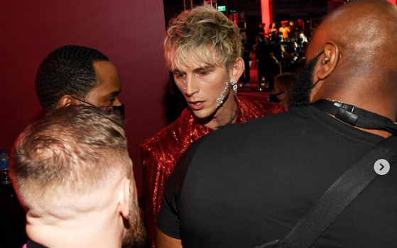 Conor McGregor and Machine Gun Kelly fights at VMAs