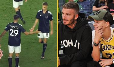 David Beckham’s son Romeo makes debut for Inter Miami’s reserve team