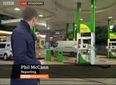 BBC reporter covering petrol shortage called Phil McCann