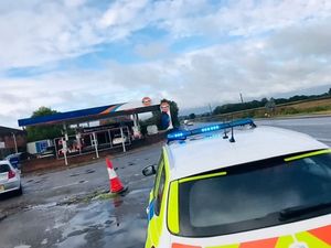 Police mock motorists who spent three hours queuing for petrol station that was closed