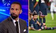 Rio Ferdinand says making Lionel Messi lie down behind the wall was ‘disrespectful’