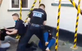 Officer caught on camera ‘fly-kicking’ 15-year-old under investigation by police watchdog