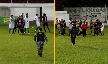 Brazilian footballer arrested after brutal attack leaves referee in hospital