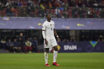 Paul Pogba gives passionate dressing room team talk during France Nations League win