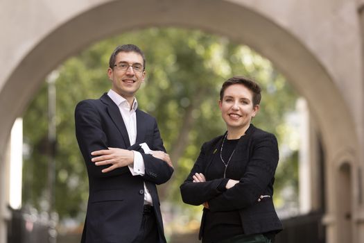 New leaders of the Green party Adrian Ramsay and Carla Denyer