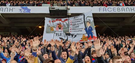 Police investigate “offensive” banner at Selhurst Park