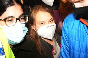 Greta Thunberg mobbed by supporters at COP26