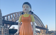 Giant Squid Game doll appears in Sydney for Halloween