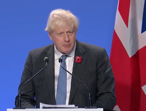 Boris Johnson compares climate change talks to footballing comeback