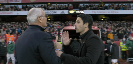 Claudio Ranieri and Mikel Arteta involved in argument after Arsenal’s win against Watford