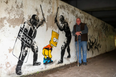 Terminally-ill dad who mooned speed camera honoured with ‘new Banksy’