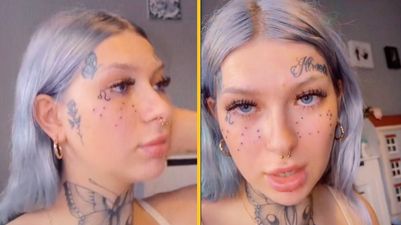 TikToker goes viral for getting face tattoo thinking it would ‘fade’