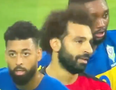 Mohamed Salah surrounded by Gabon players asking for his shirt in Egypt game