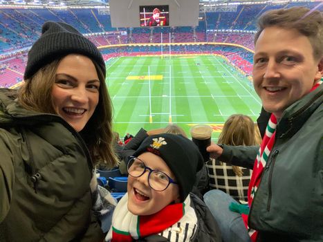 Boy left in tears after being vomited on at Wales rugby match