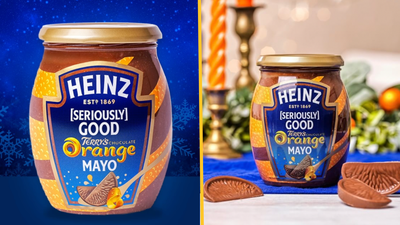 Heinz have just created a Terry’s Chocolate Orange mayonnaise for Christmas