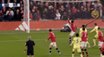 Arsenal score bizarre goal against Man Utd with David de Gea down injured