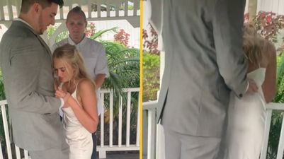 Bride faints on groom, vomits and gets pooed on during ceremony