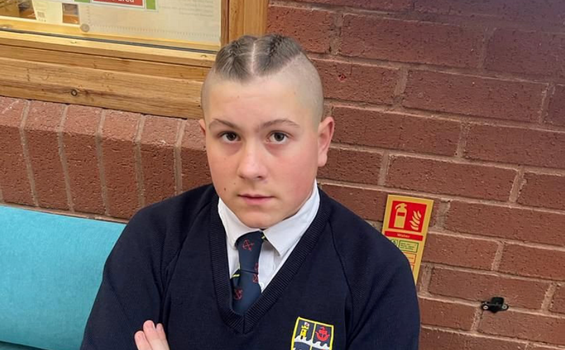 Boy put in isolation for putting hair in plaits