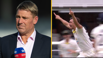 Shane Warne was made to look a fool just one ball into Ashes series