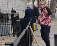 Man turns up for rave outside Downing Street two weeks early