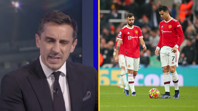 Gary Neville calls out Cristiano Ronaldo and Bruno Fernandes’ ‘whinging’ after Newcastle draw