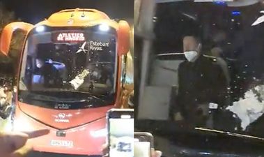 Real Sociedad fans attack Atletico Madrid bus before Copa del Rey clash