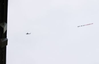 ‘Stop Boris’ banner flown over Old Trafford during Man United game