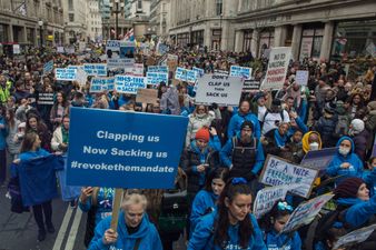 Compulsory covid jabs for NHS workers could be axed after protests across UK