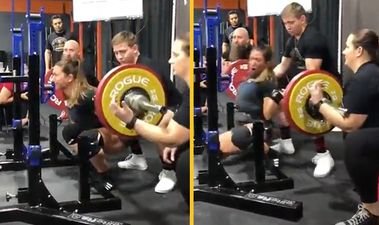 Powerlifter horrifically snaps her arm during 167kg squat