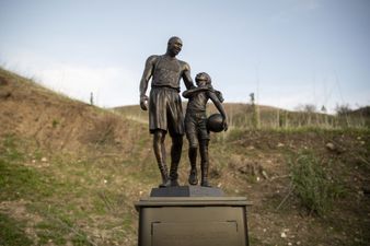 Kobe Bryant and daughter Gianna immortalised in statue at helicopter crash site