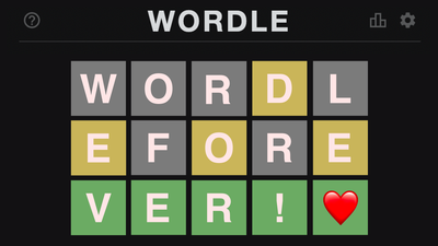 Wordle will be free forever because you can right click to save the whole game