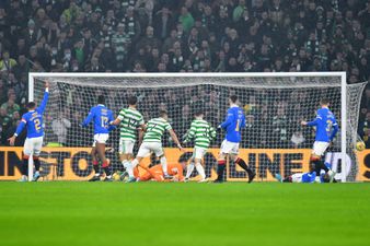 Celtic ball boys taunt Allan McGregor in Old Firm derby