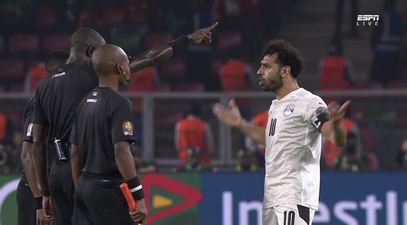 Mohamed Salah involved in angry row with referee following AFCON semi-final